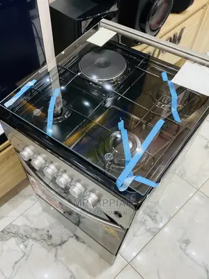 Extremely Quality 50x50 Volcano1electric + 3gas Cooker,Gray