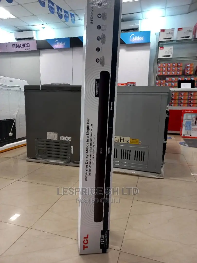 TCL Sound Bar With Inbuilt Dual Sub Woofer