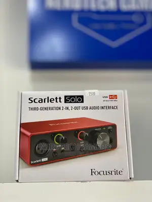 Focusrite Scarlett Solo 3rd Gen USB Audio Interface.