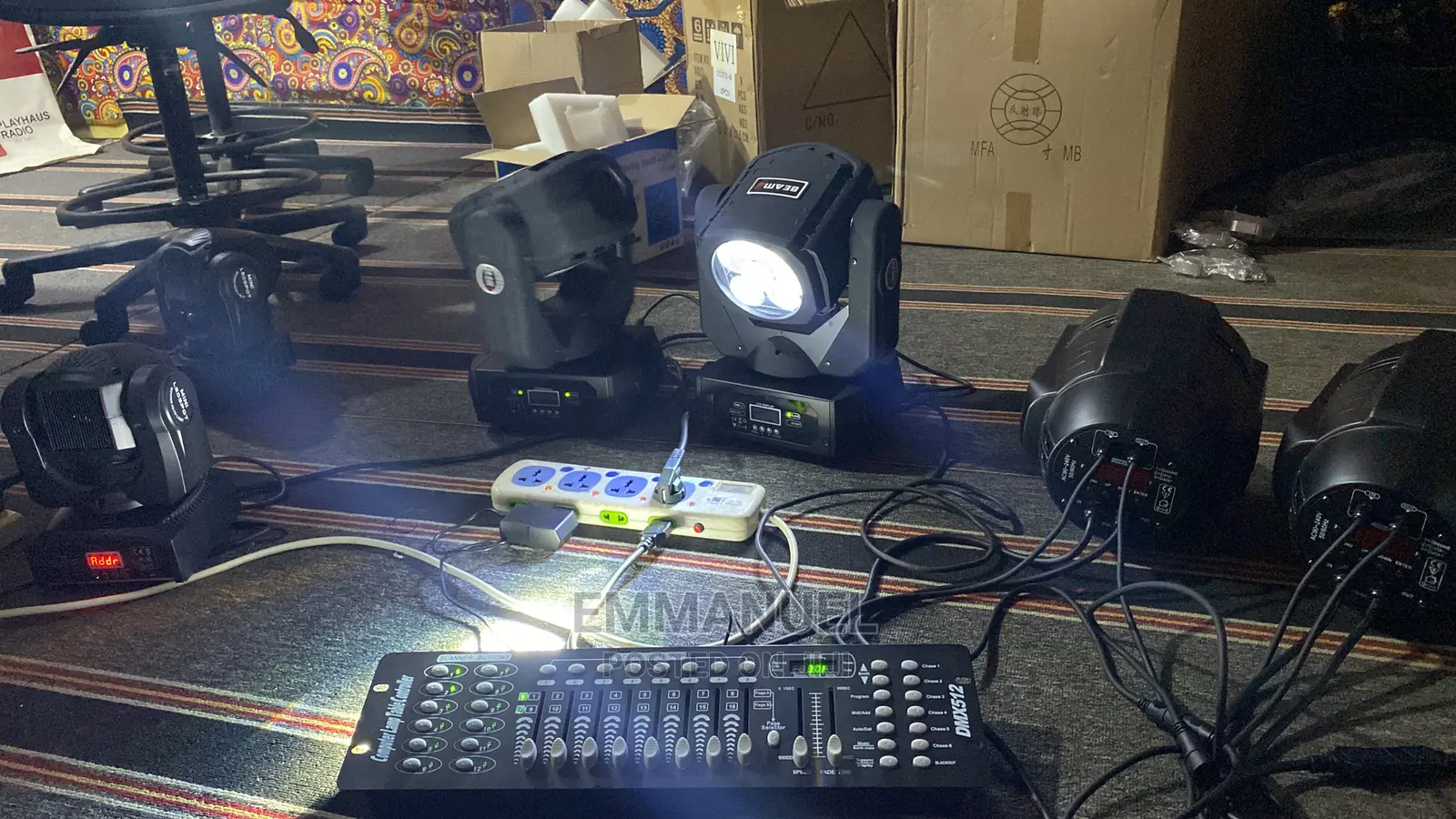 Stage Lights, Smoke Machine and Local Trusses for Rent