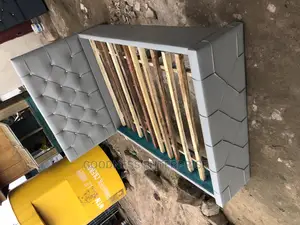 Gray Leather 60/80 Bed Frame