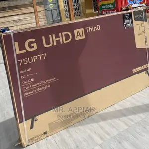 Sealed in Box LG 75 Inch Uhd Smart LED Tv(Black) 75UP7760