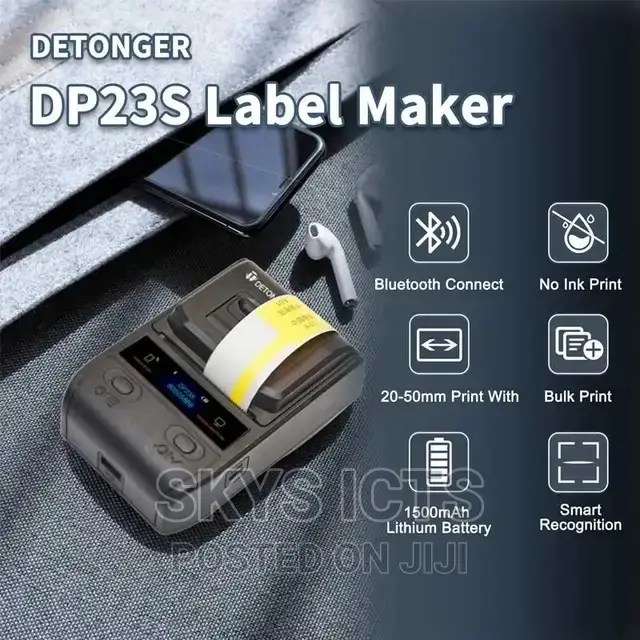 Portable Label / Barcode Printer With Free Software