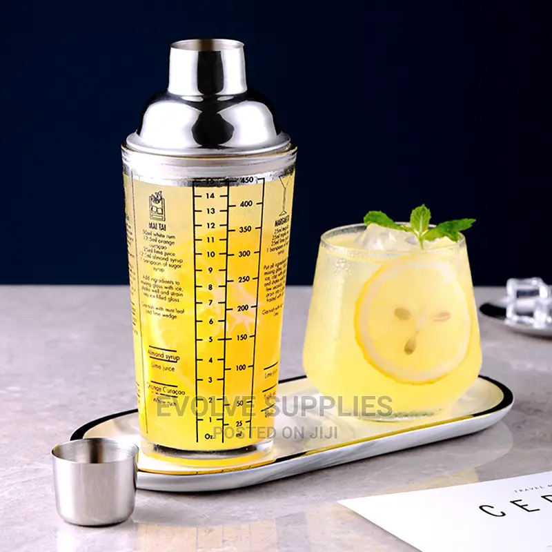 400ml Calibrated Cobbler Glass Shaker