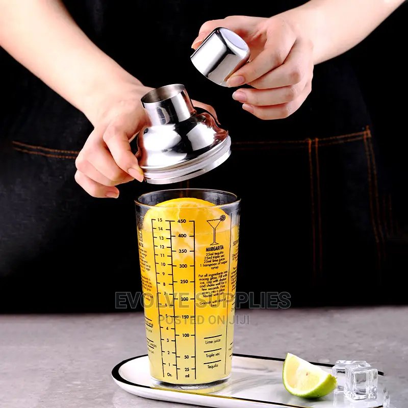 400ml Calibrated Cobbler Glass Shaker