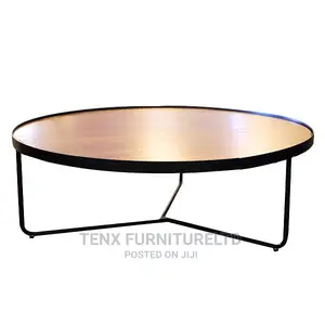 Coffee Table ( 3 Metal Rod Legs)