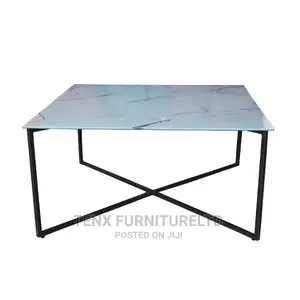 Coffee Table (Tempered Glass and Metal)