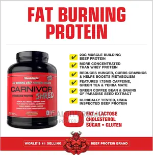 Carnivor Shred Fat Burner Beef Protein Muscle Builder