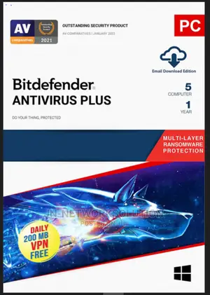 Bitdefender Antivirus Plus 5 Devices 1 Years