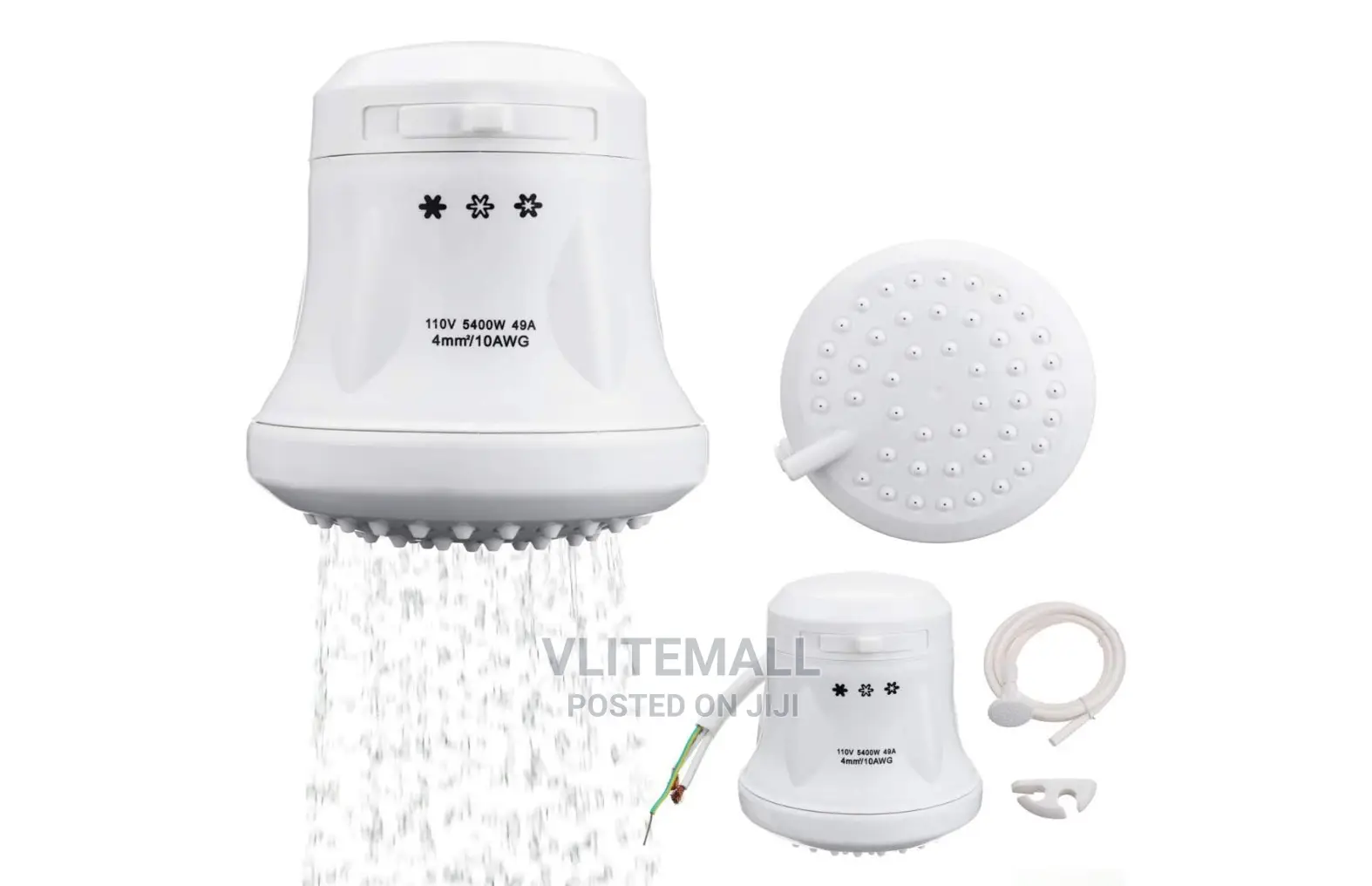 Invemo Instant Water Heate Electric Shower Head Heater Ducha