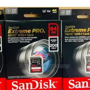 Sandisk 64gb Extreme Pro Camera Memory Card