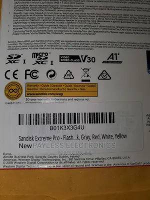 Sandisk 64gb Extreme Pro Camera Memory Card