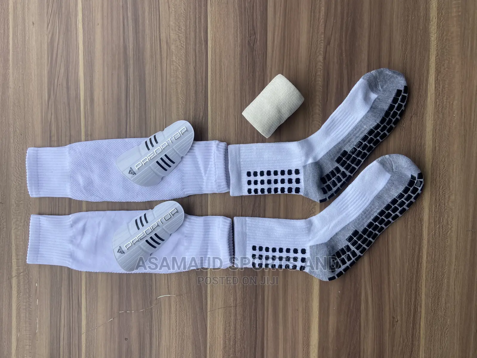Original Set of Grip Socks, Half Hose , Shin Guard and Tape