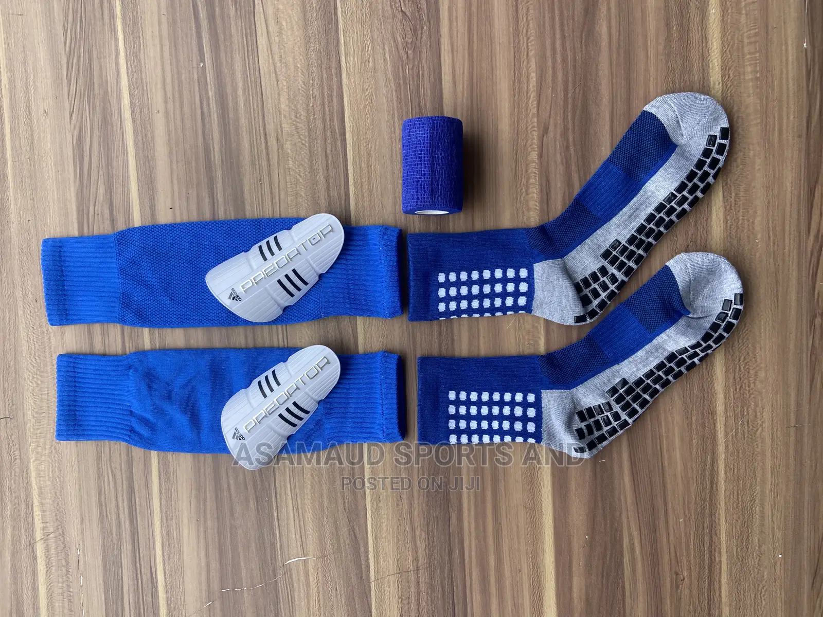 Original Set of Grip Socks, Half Hose , Shin Guard and Tape