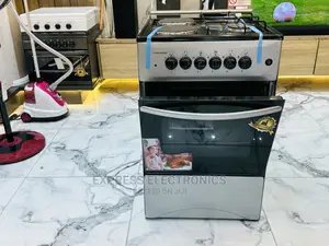 Sliver Gas and Electric Cooker 4burner 50/50 Lamp Int