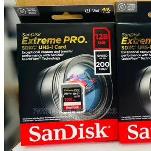 Sandisk 128gb Extreme Pro Camera Memory Card