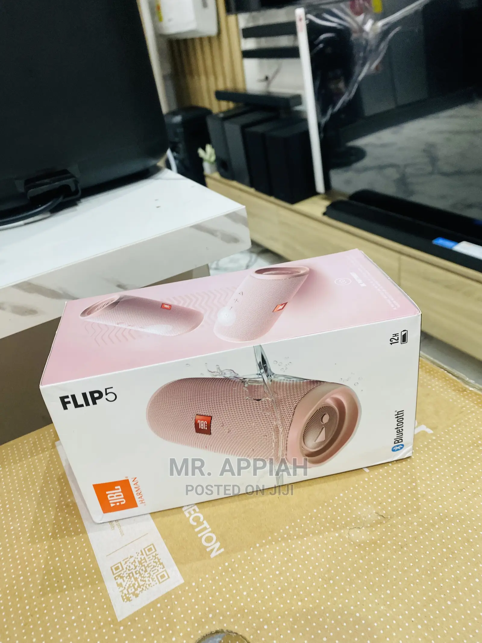 Quality JBL Flip 5 Rechargeable Speaker(Pink) 