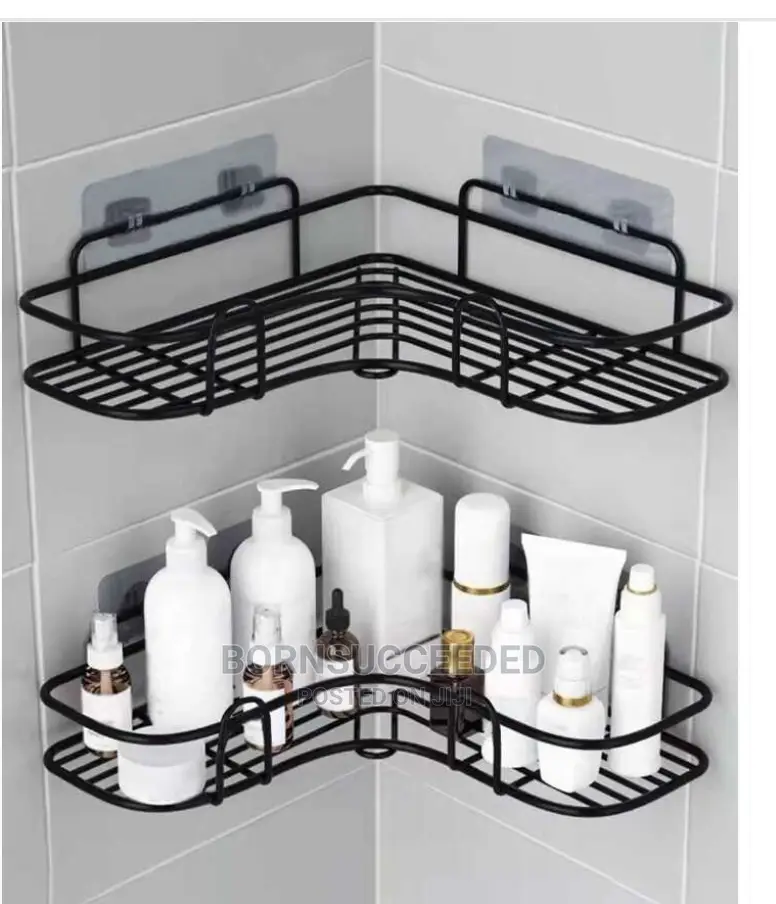 2 PCS Bathroom Shelf, Shower Caddy Rack, Bathroom Kitchen No