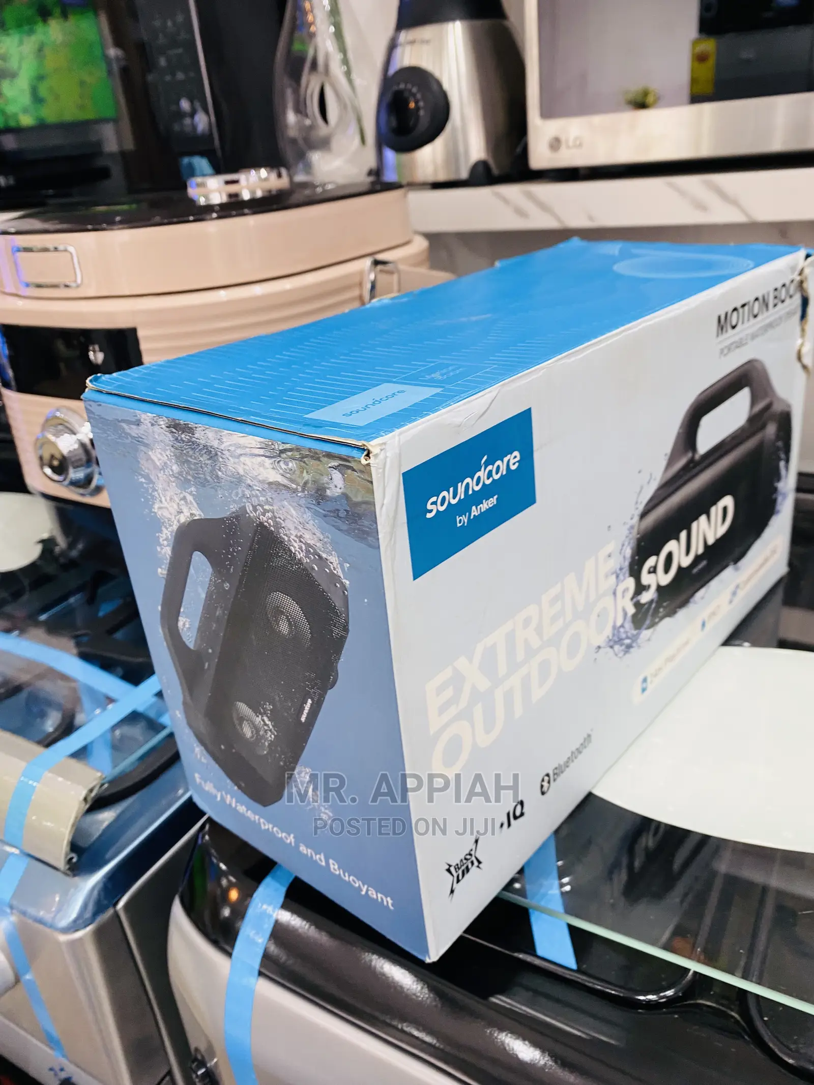 Durable and Affordable Motion Boom Portable Speaker(Black).