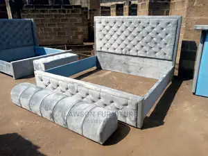 Queen Size Bed and Ottoman