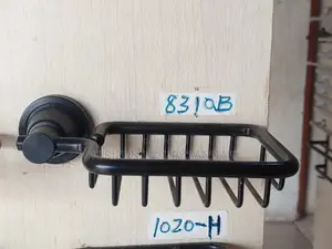 Wall Mounted Black Soap Rack