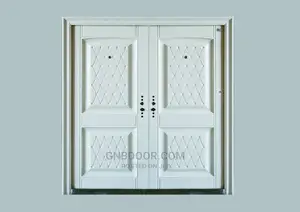 G87 White Color Double Door Security Door Turkish Metal