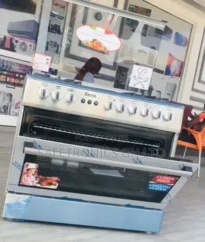 Inox Gray 5 Gas Burner Oven With Grill 60x90 Ferre Cooker