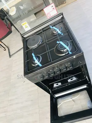 3 Gas 1 Electric Black Oven With Grill Volcano 50x50