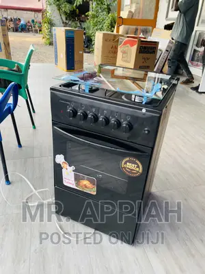 Quality Volcano 3gas + 1 Electric Cooker With Oven(Black)