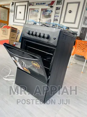 High Quality Volcano 3 Gas With 1 Electric Cooker(Black).