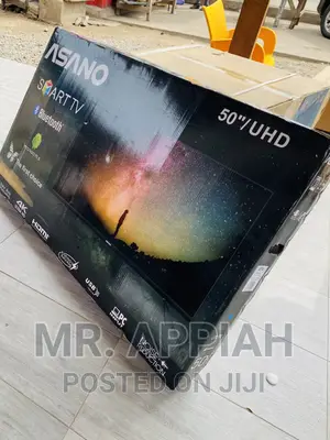 Eco-Friendly Asano 50 Inch Uhd Smart Bluetooth Tv(Black)