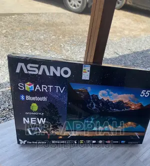 New 55 Inch Asano Uhd Smart Bluetooth Tv(Black)