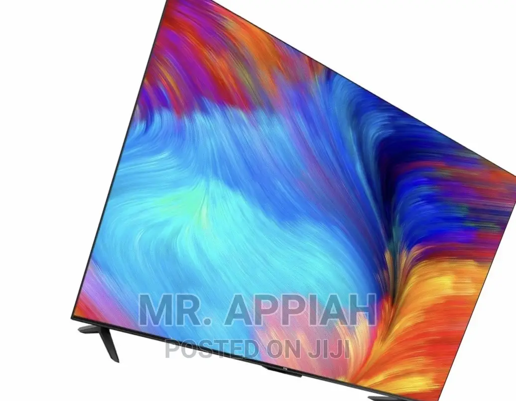 Elegant Black TCL 75 Inch HDR Frameless Google Tv 