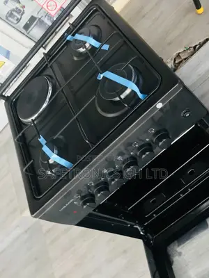 Volcano 50x50 Black 1 Electric 3 Gas Oven With Grill