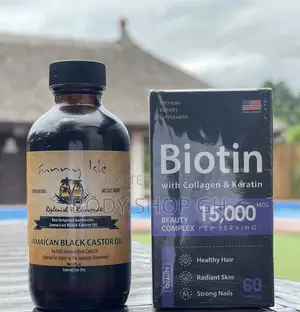 Castor Oil + Biotin + Collagen + Keratin Hair Growth Pack