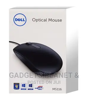 Dell MS116 Optical USB Mouse - BLACK
