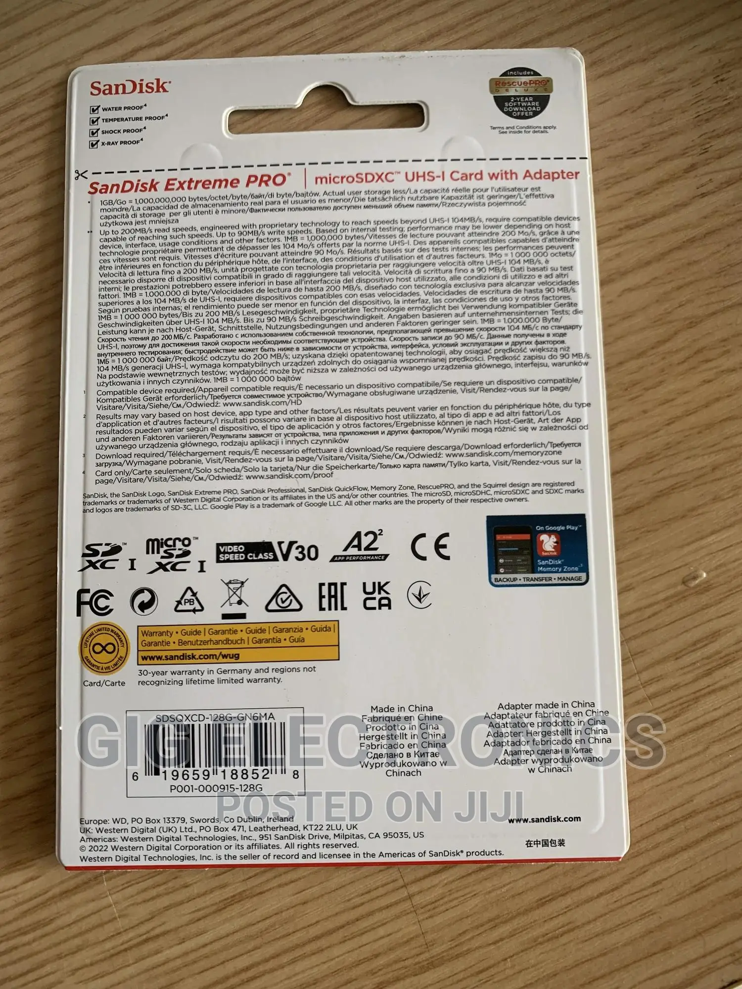 Sandisk 128gb Extreme Pro Micro Sd Card