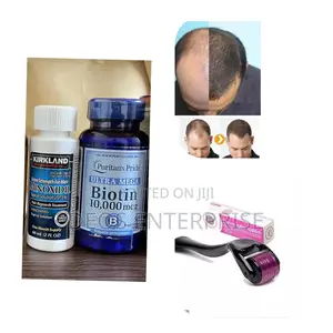 Kirkland Minoxidil Biotin Derma Roller for Growing Hair
