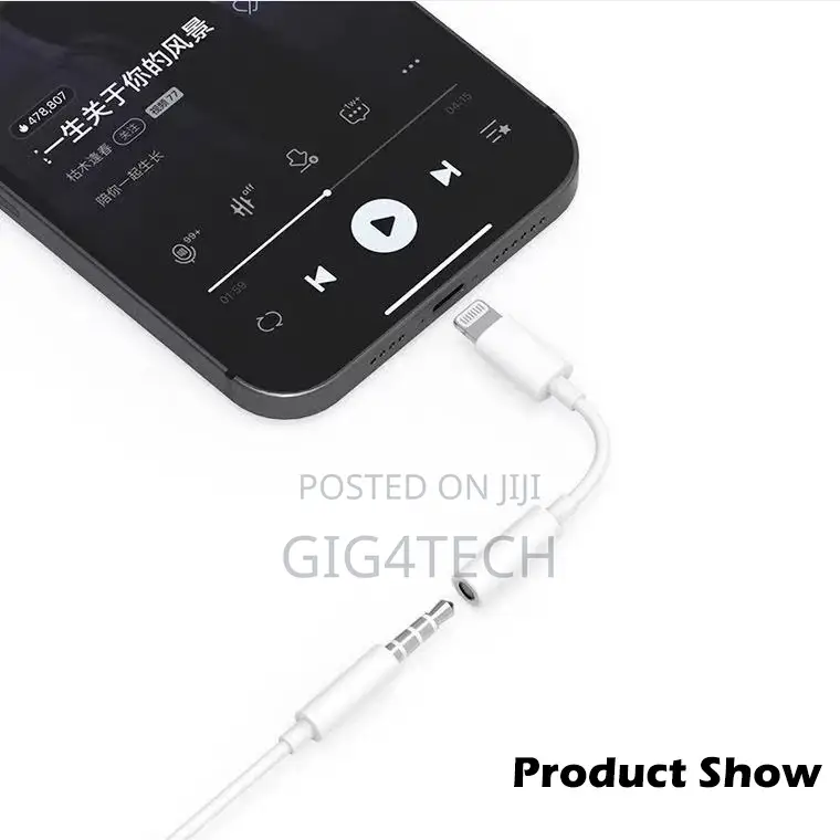 Original Lightning to Headphone Jack Adapter for iPhone