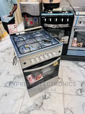 Automatic Ignition System 4burner Sliver 50/50 Cooker Oven