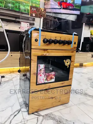 Inbuilt Lamp Led Gas Cooker Oven Grill Light Wooden 4burner