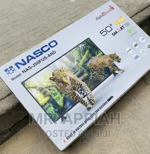 Energy Efficient Nasco 50inch Uhd Smart Bluetooth Tv(Black)