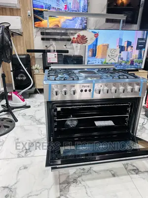 Inbuilt Lamp Led Oven Grill 4+2 Stove Cooker Ferre Sliver