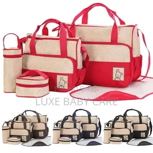 5pcs Multifunctional Baby Diaper Bag Set.