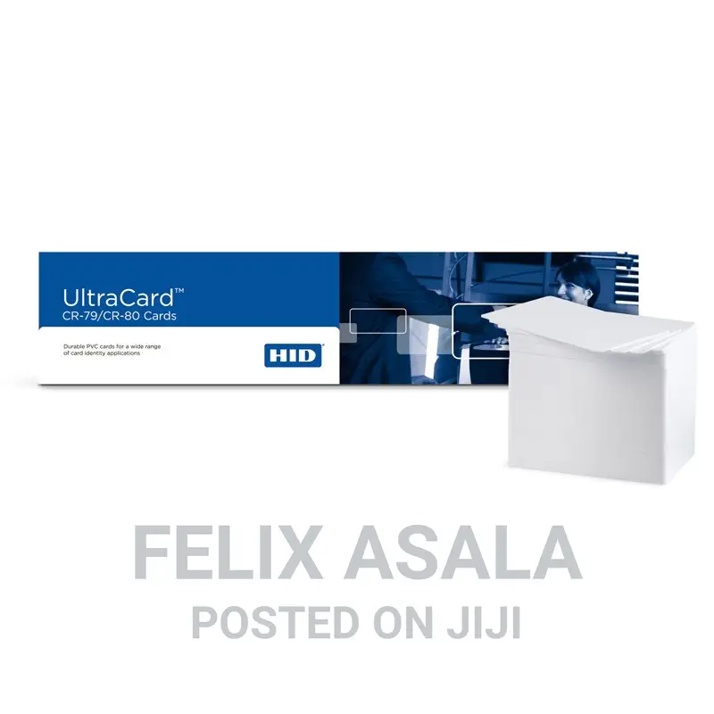 Blank White Plastic ID Cards Ultra CR80