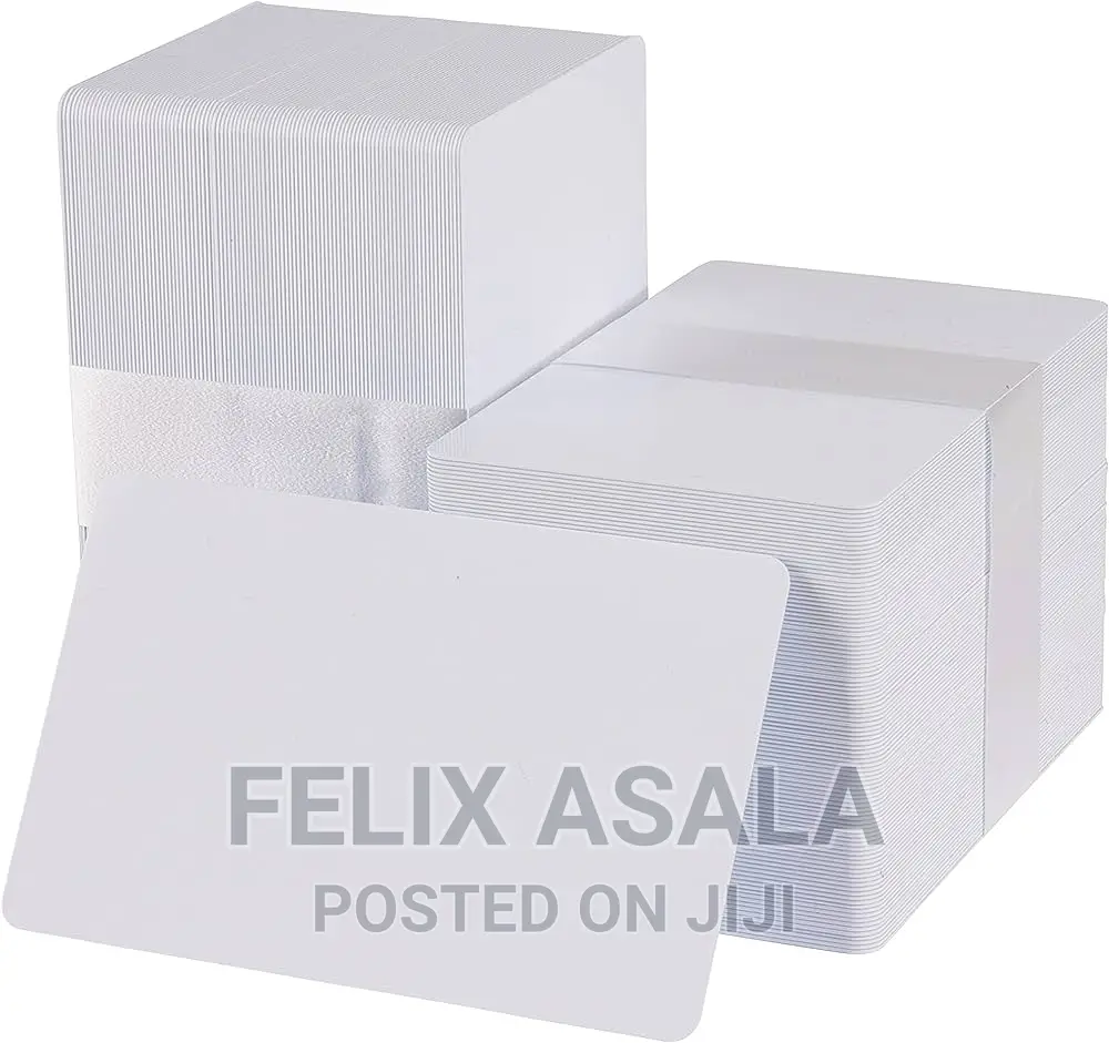 Blank White Plastic ID Cards Ultra CR80