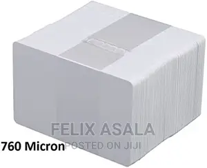 Blank White Plastic ID Cards Ultra CR80