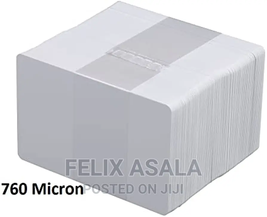 Blank White Plastic ID Cards Ultra CR80