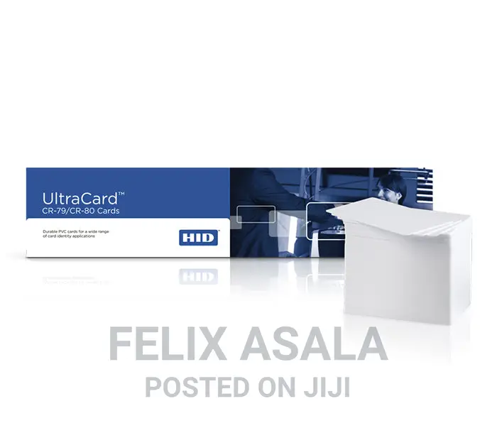 Blank White Plastic ID Cards Ultra CR80
