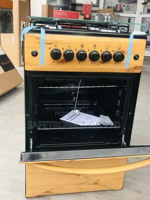 Light Wooden Oven With Grill Rotisserie 4 Gas Burner 